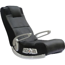 1. X Rocker 5143601-Black Leather Video Gaming Chair