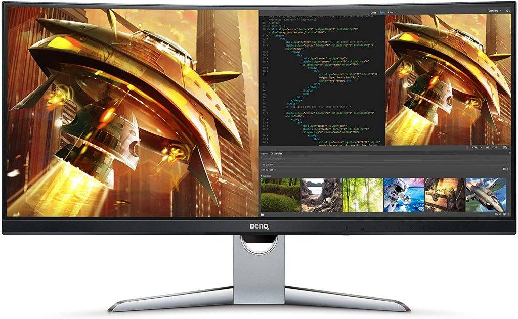 7.BenQ EX3501R Ultrawide Curved Gaming Monitor