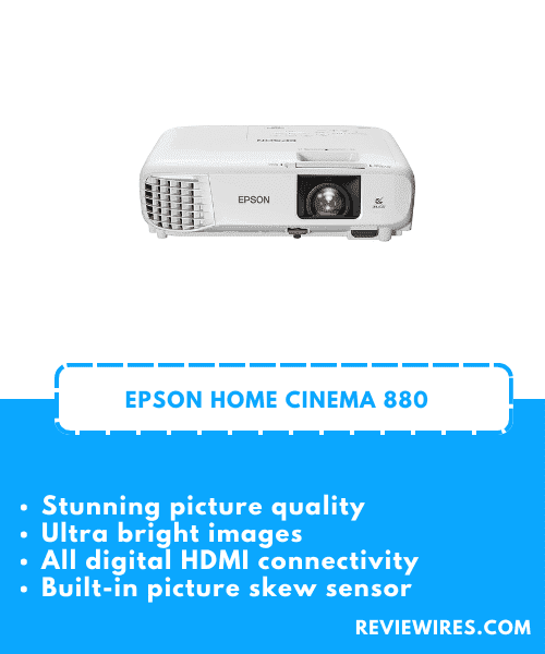 1. Epson Home Cinema 880