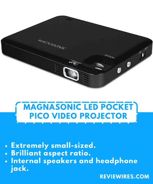 10. MAGNASONIC LED POCKET VIDEO PROJECTOR