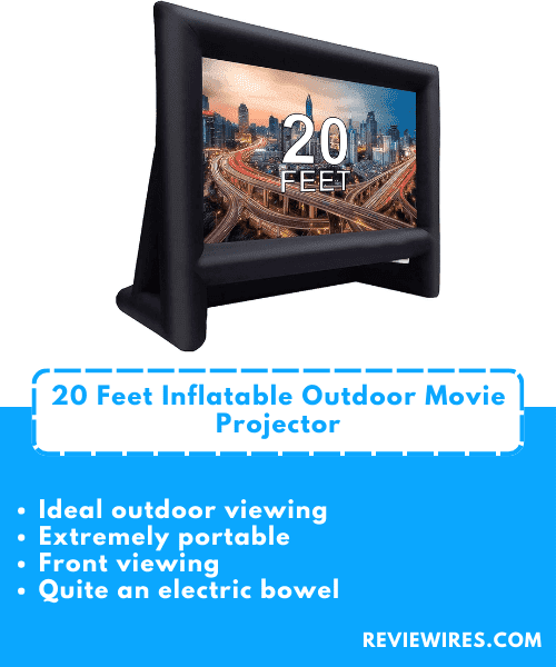 8. XHYCPY 20-Foot Inflatable Outdoor Movie Screen