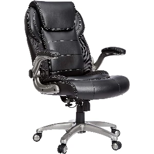 1. Amazon Commercial Ergonomic Leather Office Chair